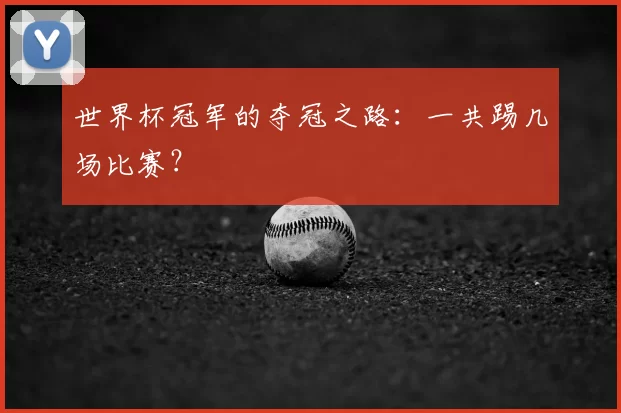 世界杯冠军的夺冠之路：一共踢几场比赛？