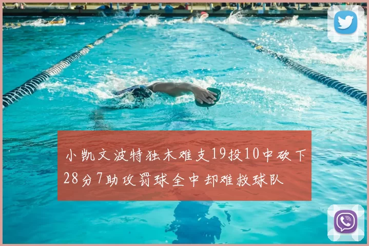 小凯文波特独木难支19投10中砍下28分7助攻罚球全中却难救球队